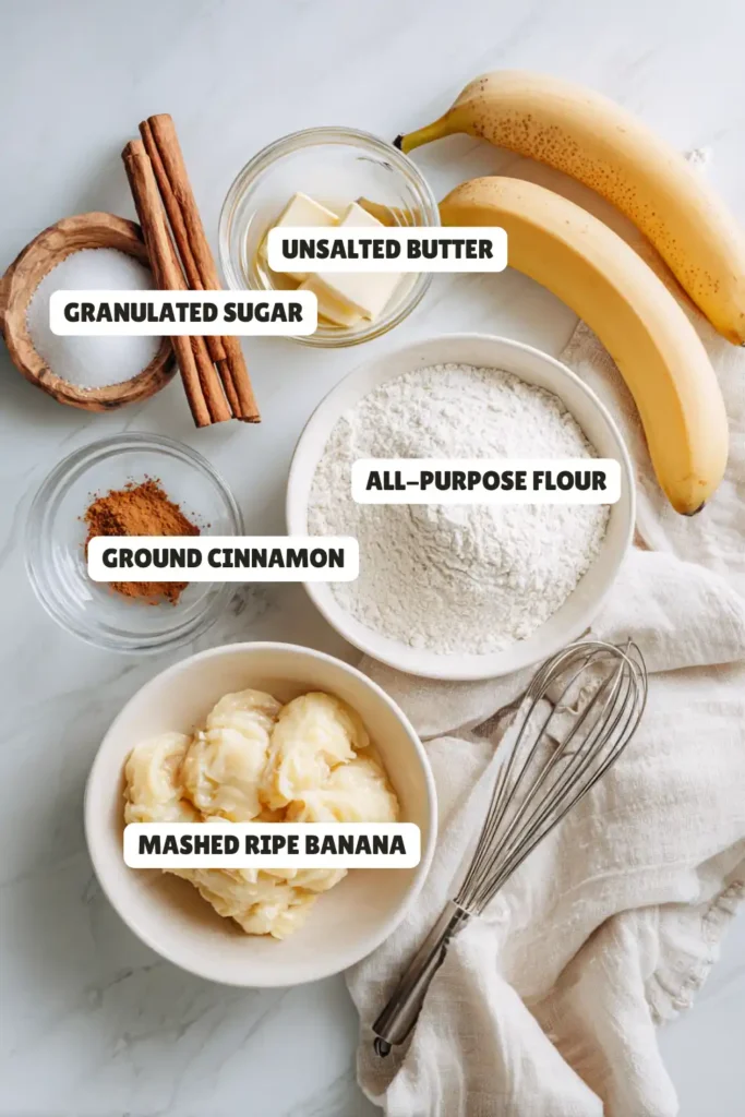 Cinnamon Swirl Banana Bread Ingredients