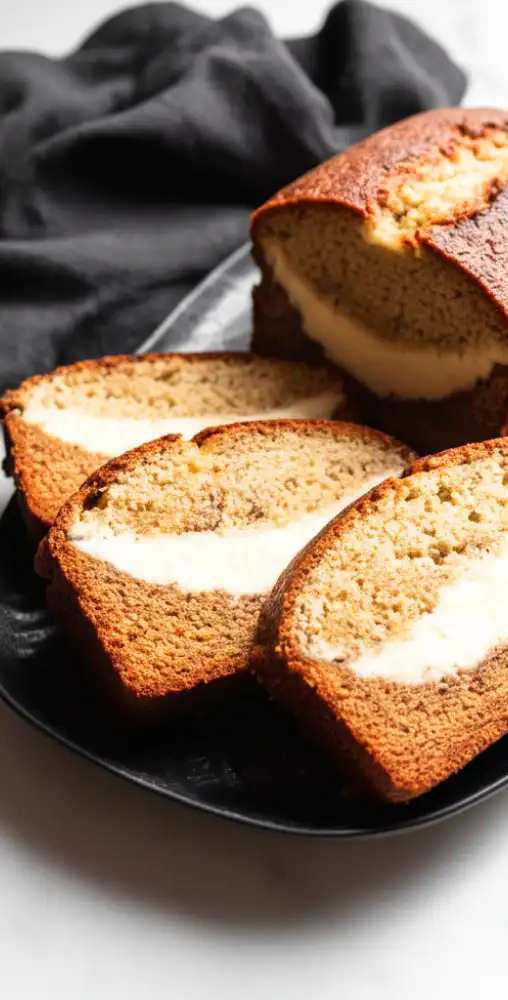 Cream Cheese-Filled Banana Bread
