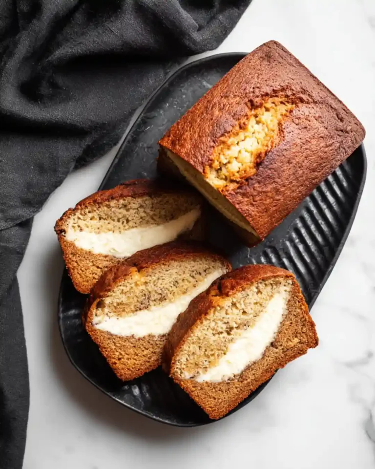 Cream Cheese-Filled Banana Bread