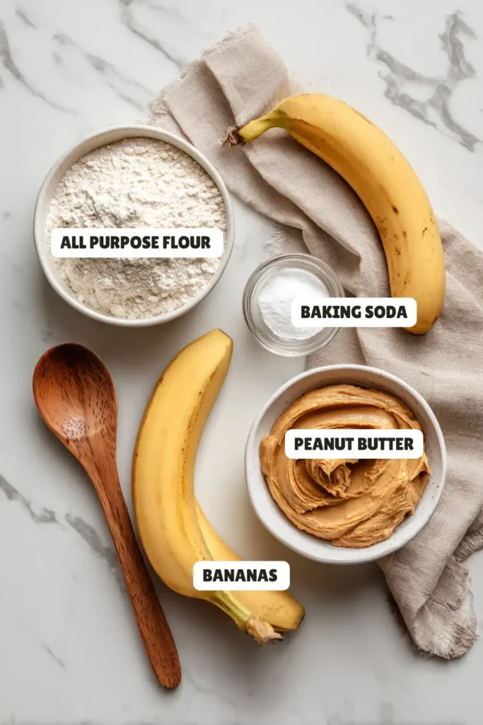 Peanut Butter Banana Bread Ingredients