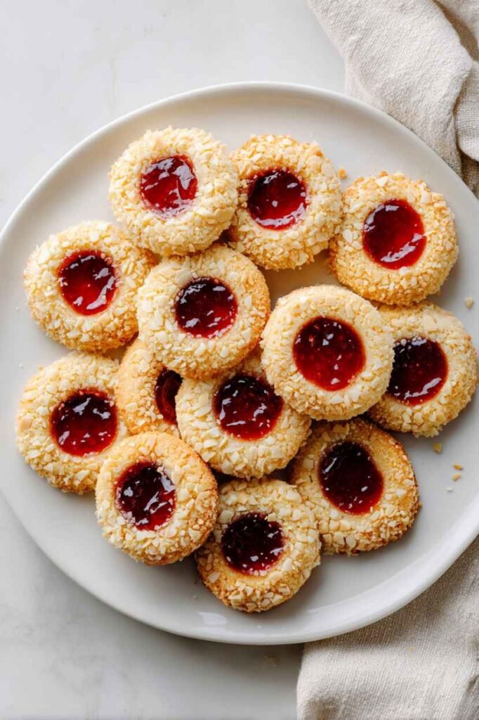 Almond Thumbprint Cookies
