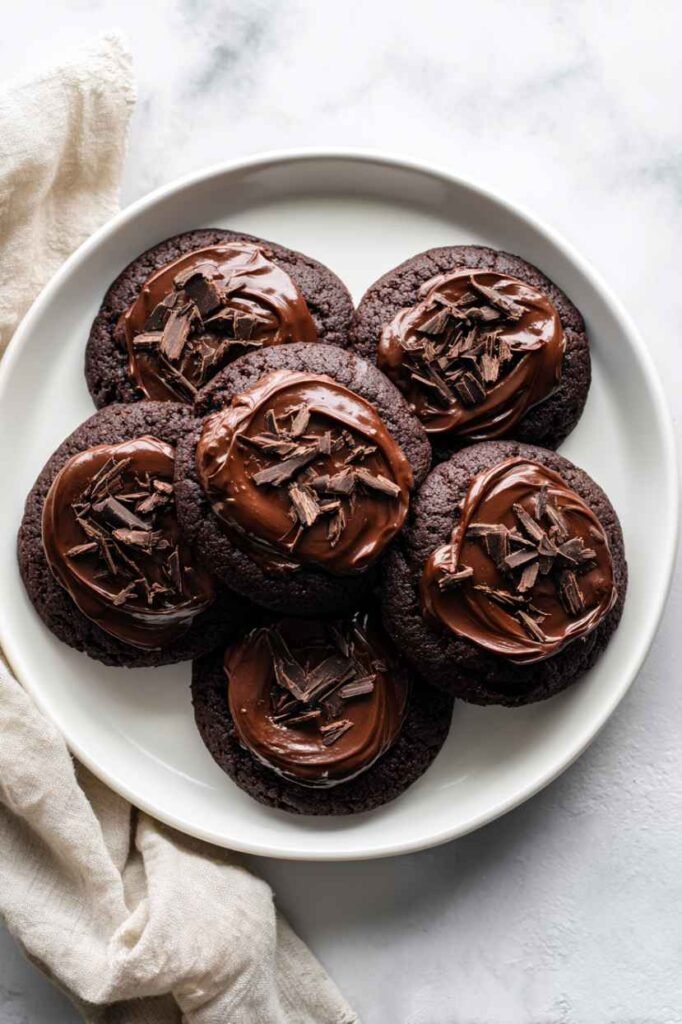 Chocolate Cake Cookie with Fudge Frosting