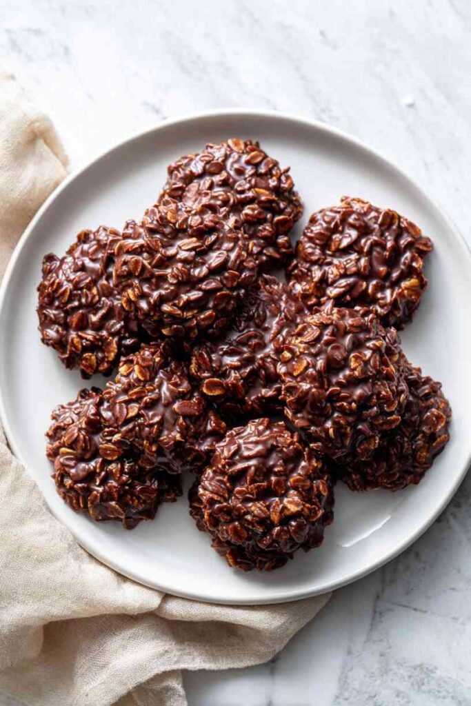 Classic No-Bake Chocolate Oatmeal Cookies