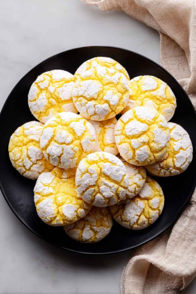 Lemon Crinkle Cookies