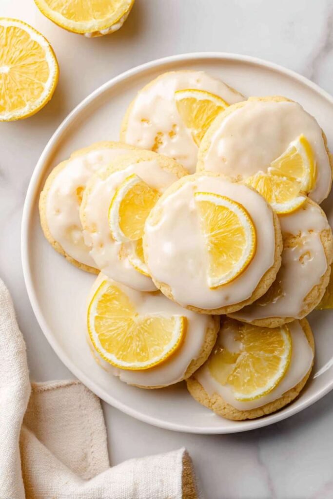 Lemon Glaze Crumbl Cookie
