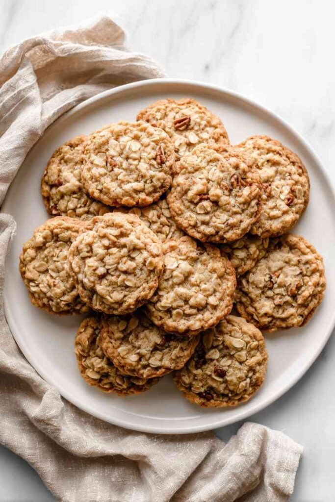 Maple Brown Sugar Oatmeal Cookies