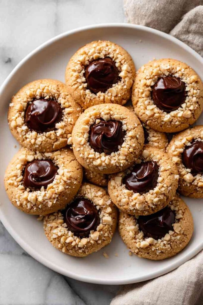 Peanut Butter Thumbprint Cookies