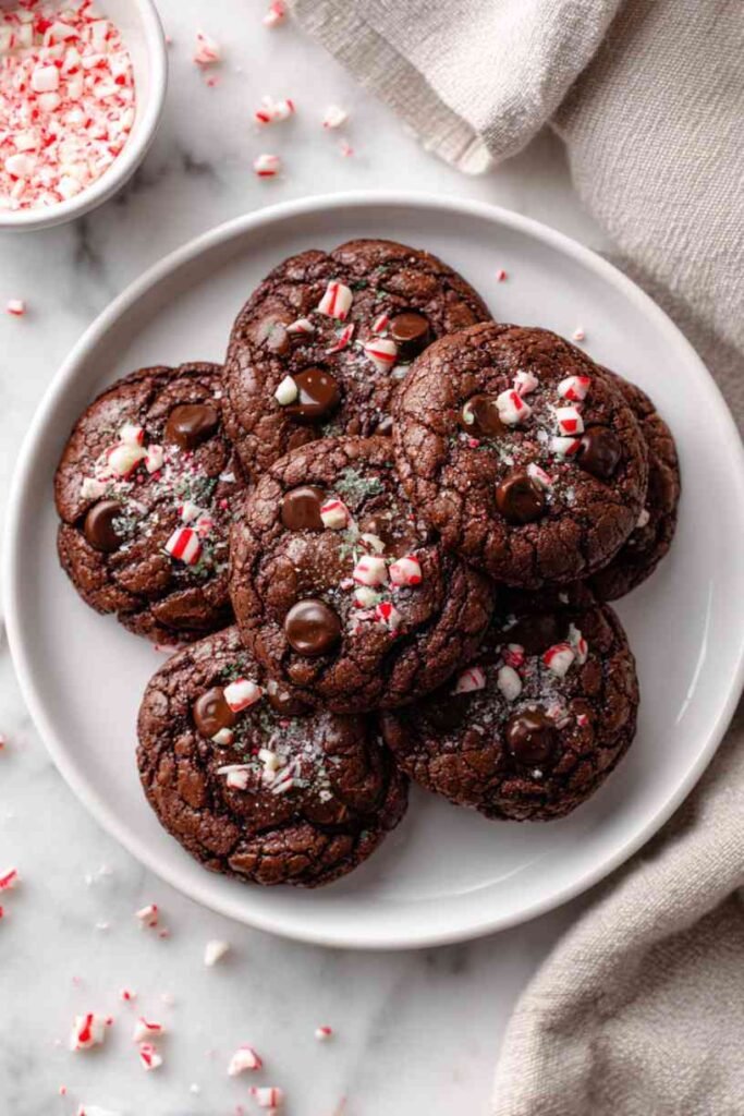 Peppermint Chocolate Cookies