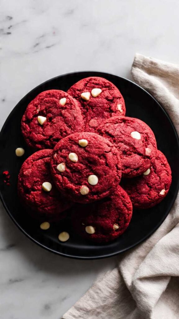 Red Velvet Cake Mix Cookies