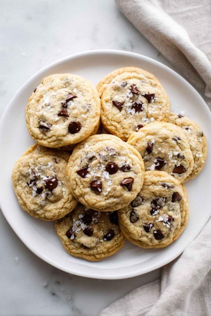 Salted Chocolate Chip Cookies