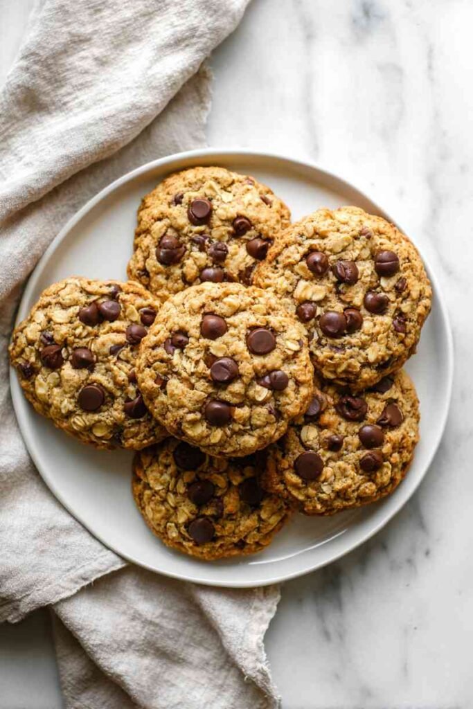 Soft Oatmeal Chocolate Chip Cookies