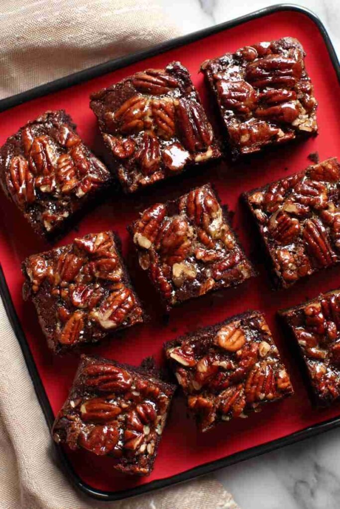 Bourbon Pecan Pie Brownies (Non-Alcoholic Flavoring Option)