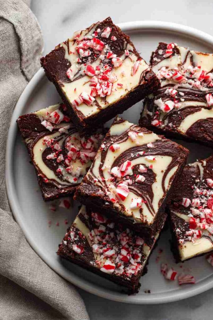 Candy Cane Brownies