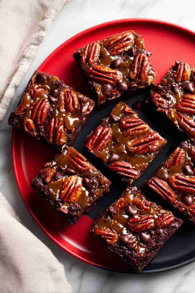 Chocolate Chip Pecan Pie Brownies