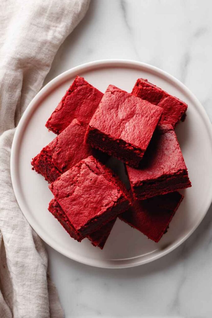 Classic Red Velvet Brownies