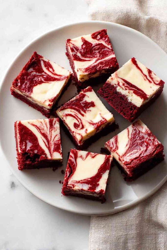 Cream Cheese Swirl Red Velvet Brownies