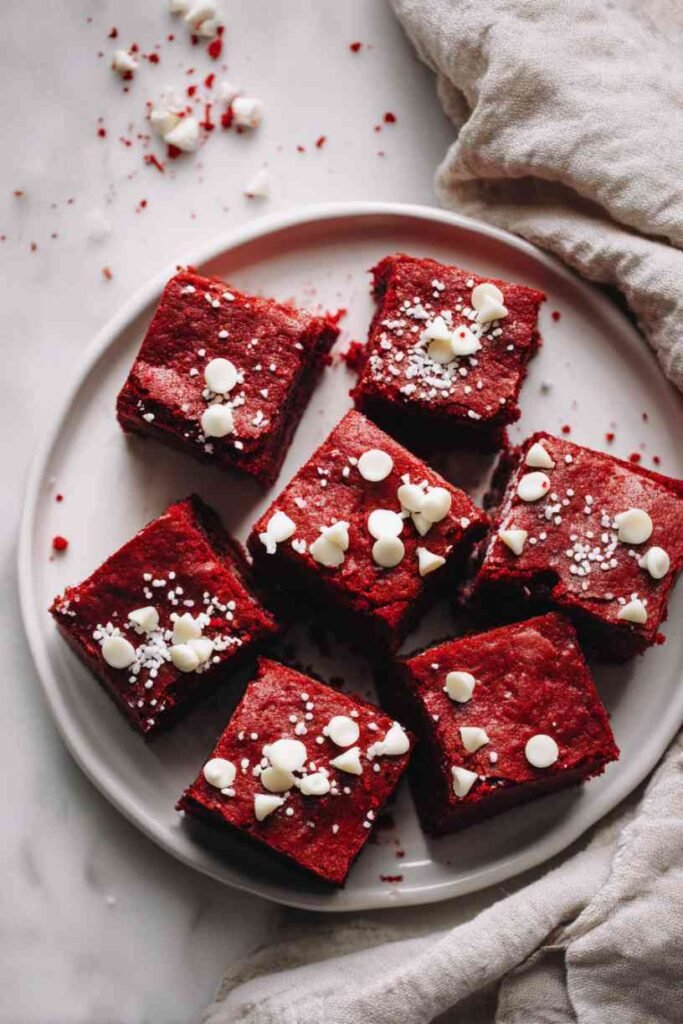 Holiday Red Velvet Brownies