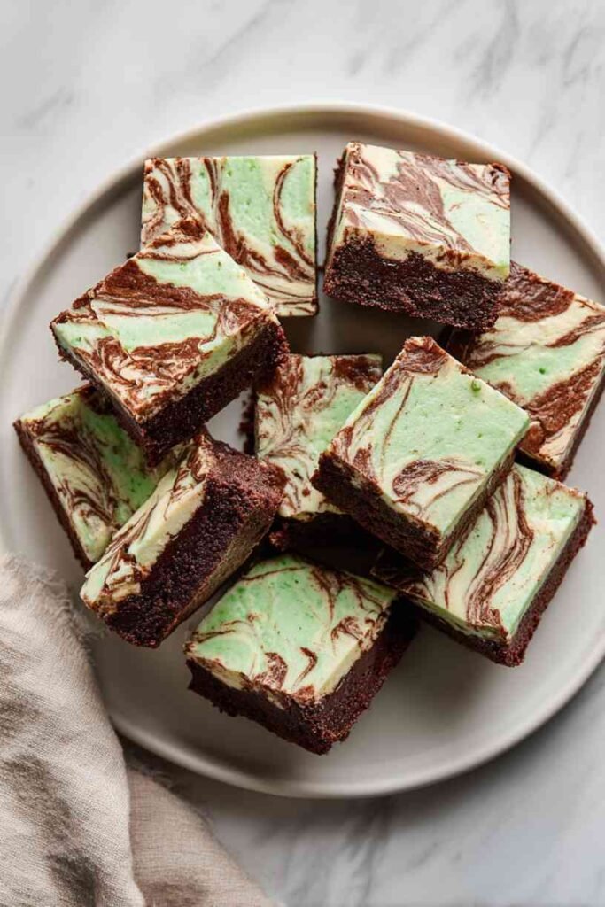 Mint Cheesecake Brownies