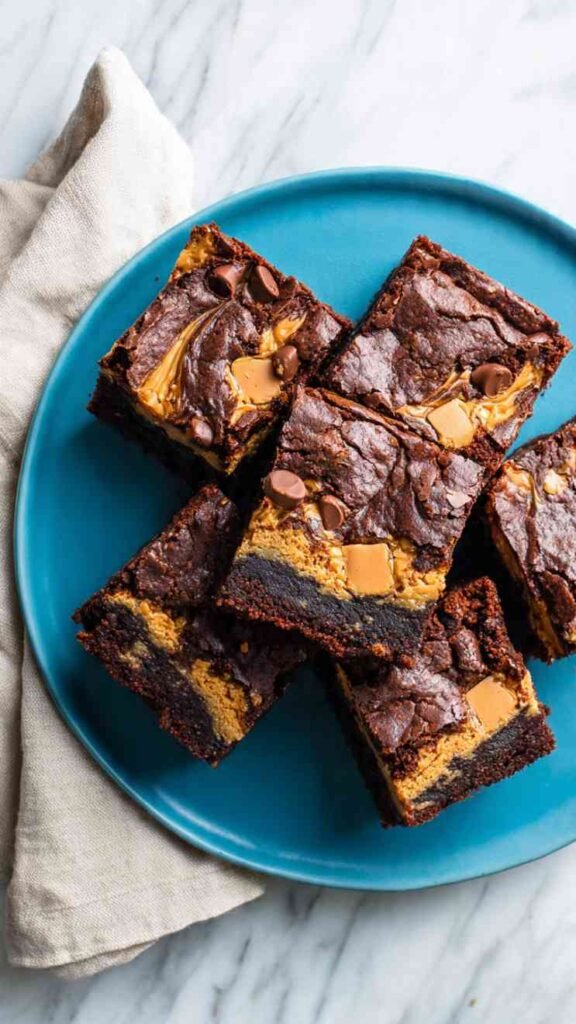 Peanut Butter Cup Sluttier Brownies