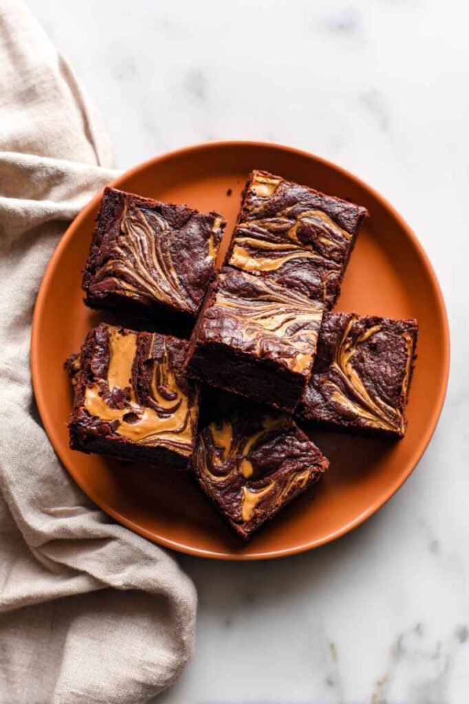Peanut Butter Sweet Potato Brownies