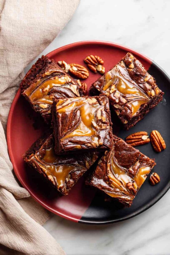 Pecan Turtle Brownies
