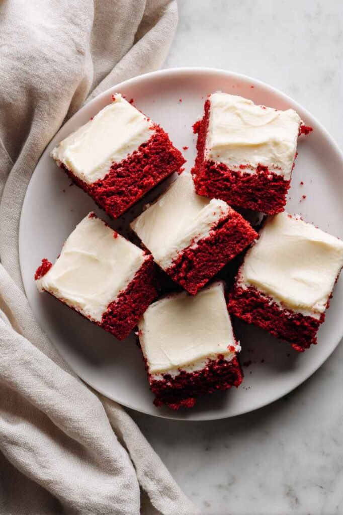 Red Velvet Christmas Brownies