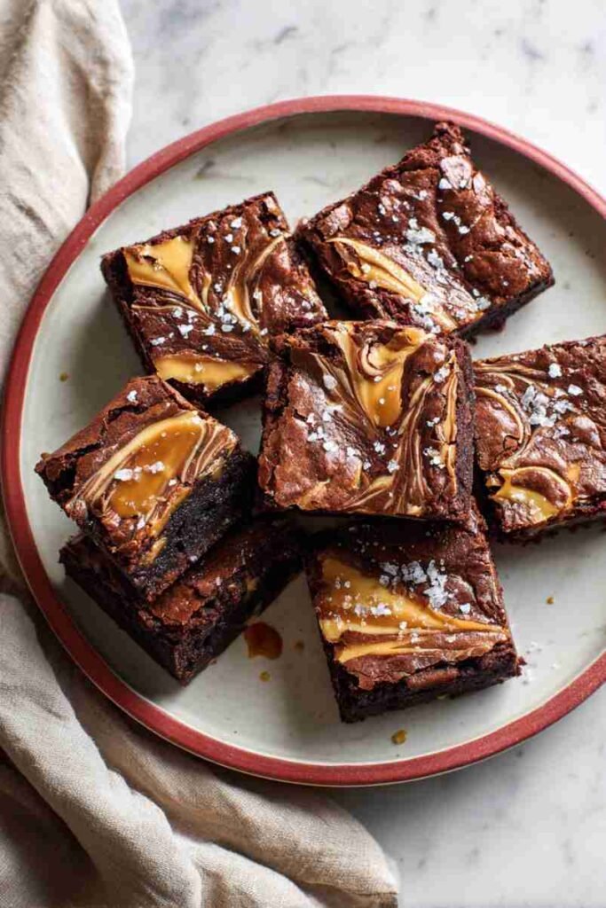 Salted Caramel Fudge Brownies