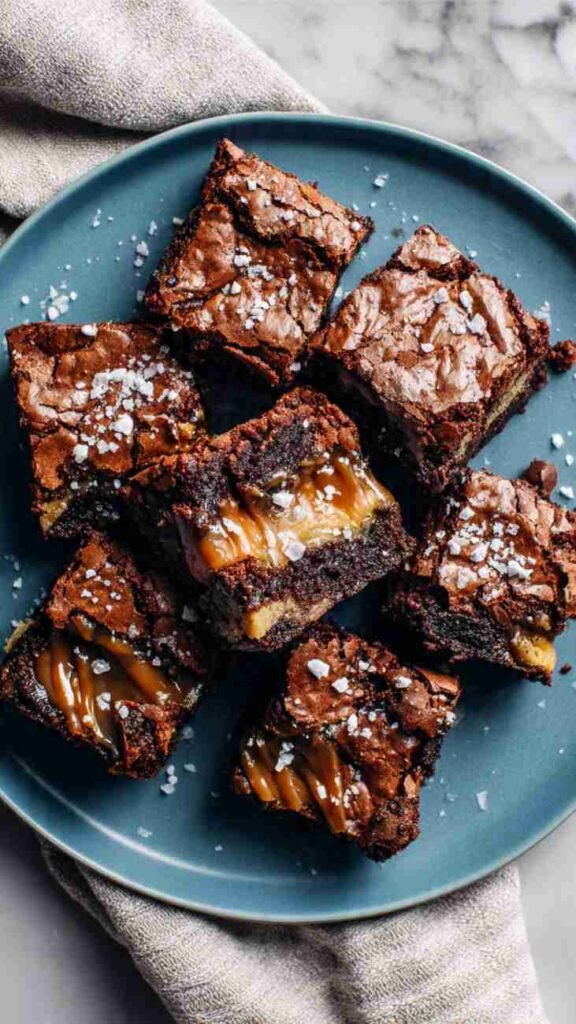 Salted Caramel Sluttier Brownies
