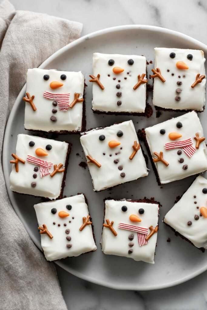 Snowman Brownies