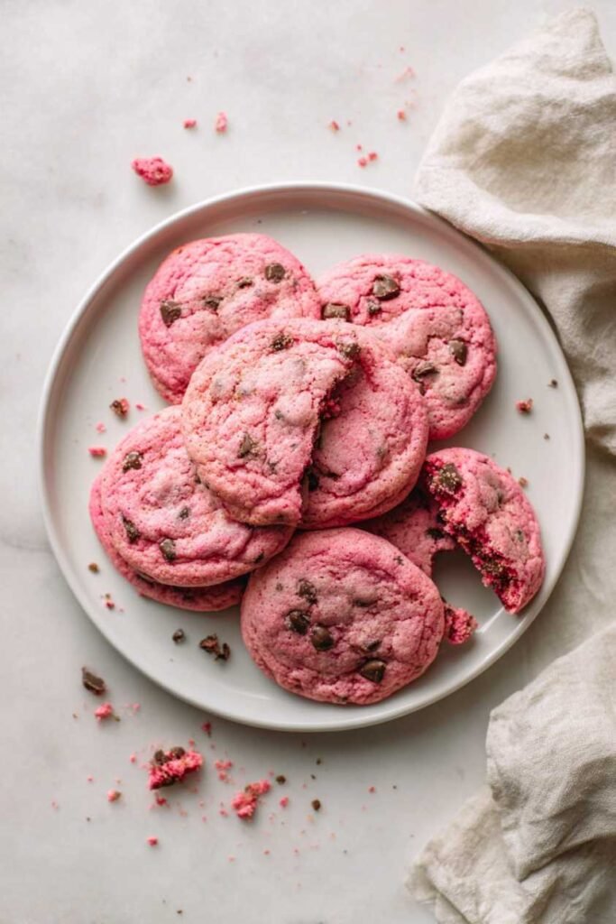 Strawberry Chocolate Chip Cookies