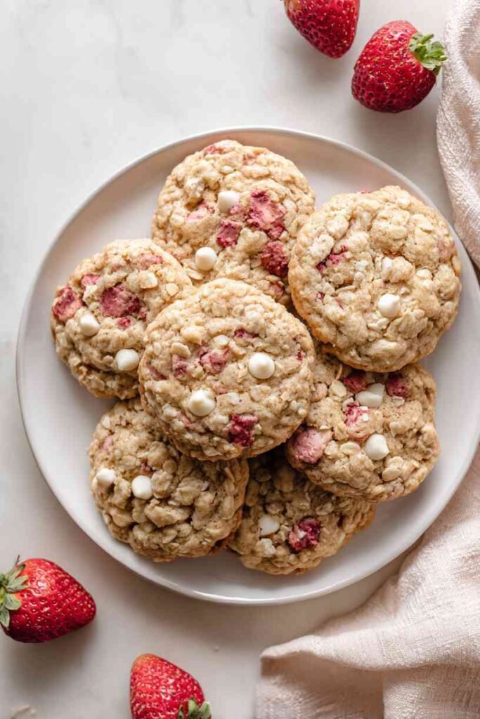 Strawberry Oatmeal Cookies
