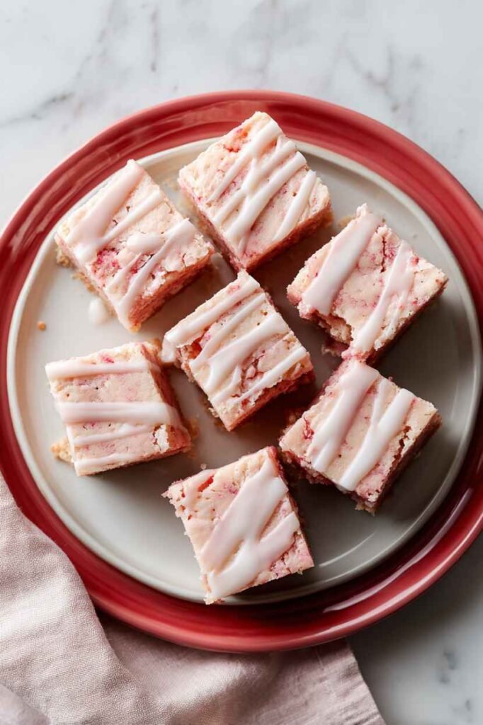 Strawberry Shortcake Brownies