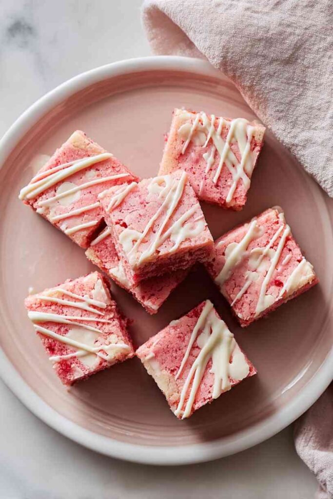 Strawberry White Chocolate Brownies