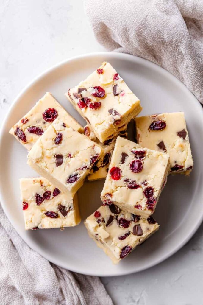 White Chocolate Cranberry Brownies