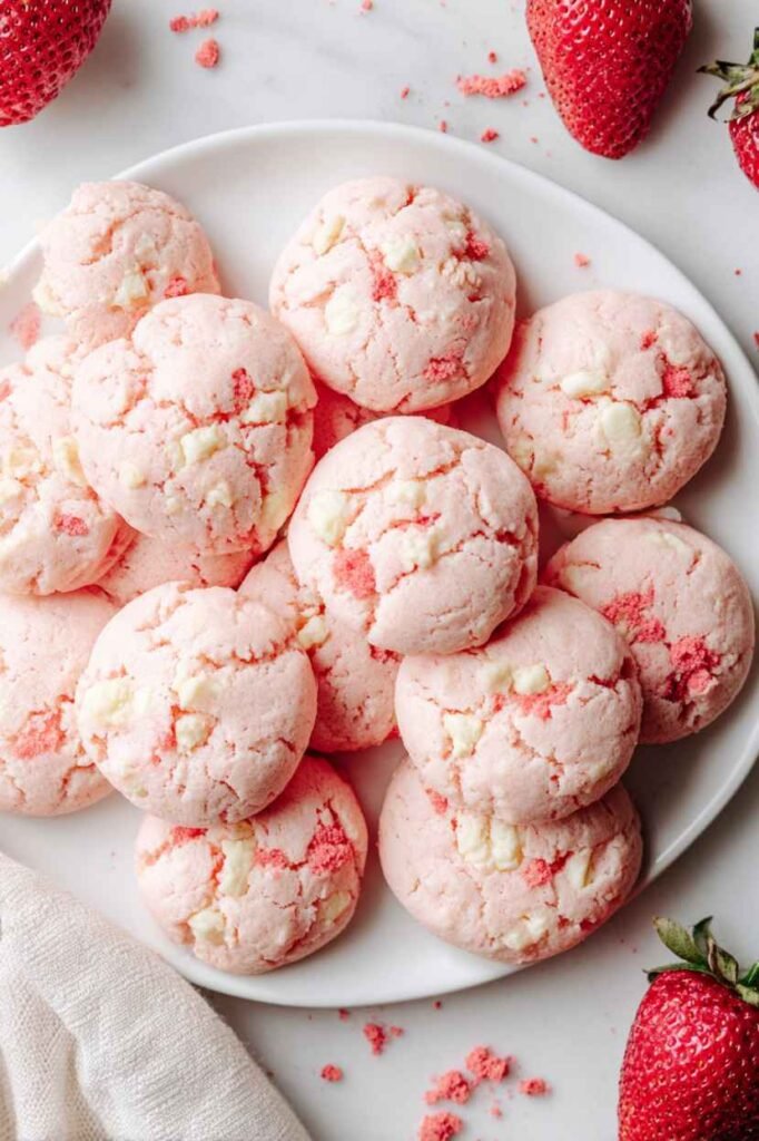 Strawberry Cheesecake Cookies