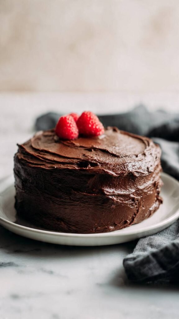 Raspberry Chocolate Bento Cake