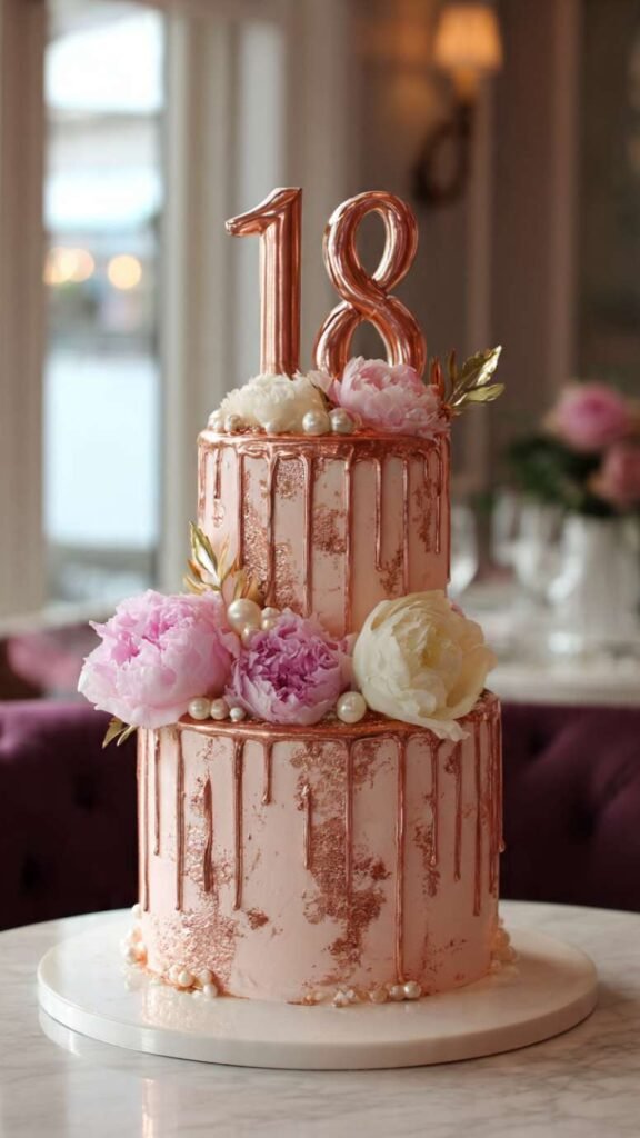 Rose Gold Glamour Cake