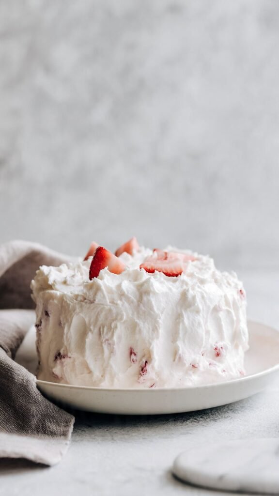 Strawberry Cream Bento Cake