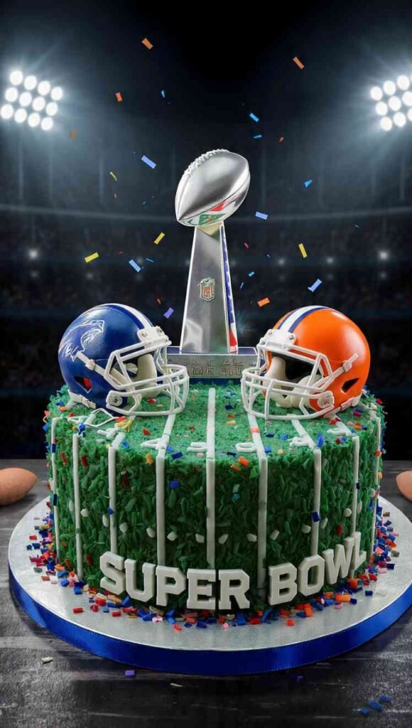 Super Bowl Party Celebration Cake