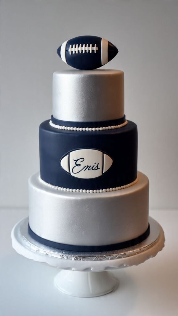 Tiered Team Colors Cake