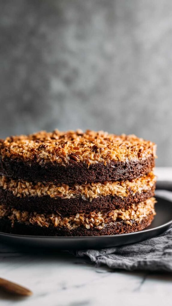 Triple-Layer German Chocolate Cake