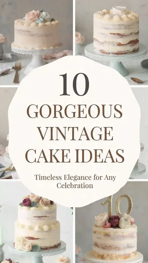 10 Gorgeous Vintage Cake Ideas That Bring Timeless Elegance to Any Celebration
