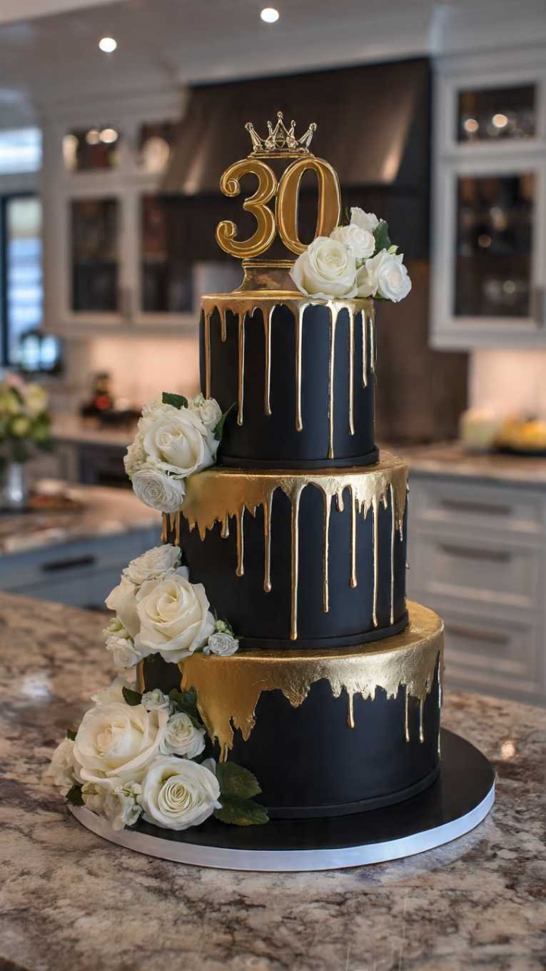10 Fabulous 30th Birthday Cake Ideas for Women - Bakewitheva