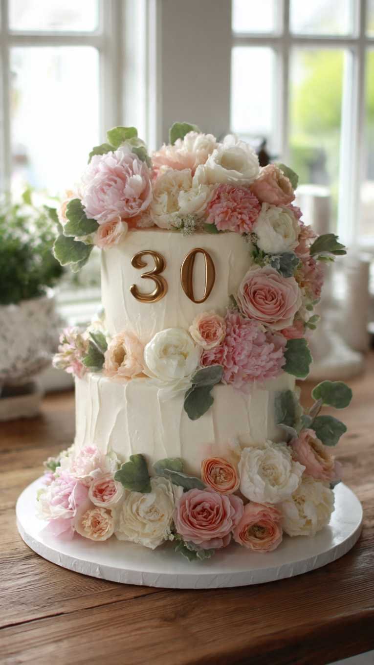 10 Fabulous 30th Birthday Cake Ideas for Women - Bakewitheva