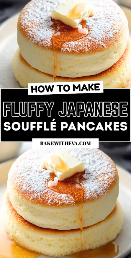 Fluffy Japanese Soufflé Pancakes