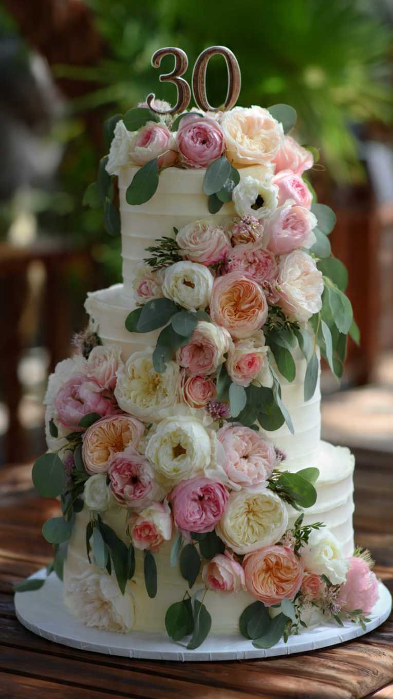 10 Fabulous 30th Birthday Cake Ideas for Women - Bakewitheva