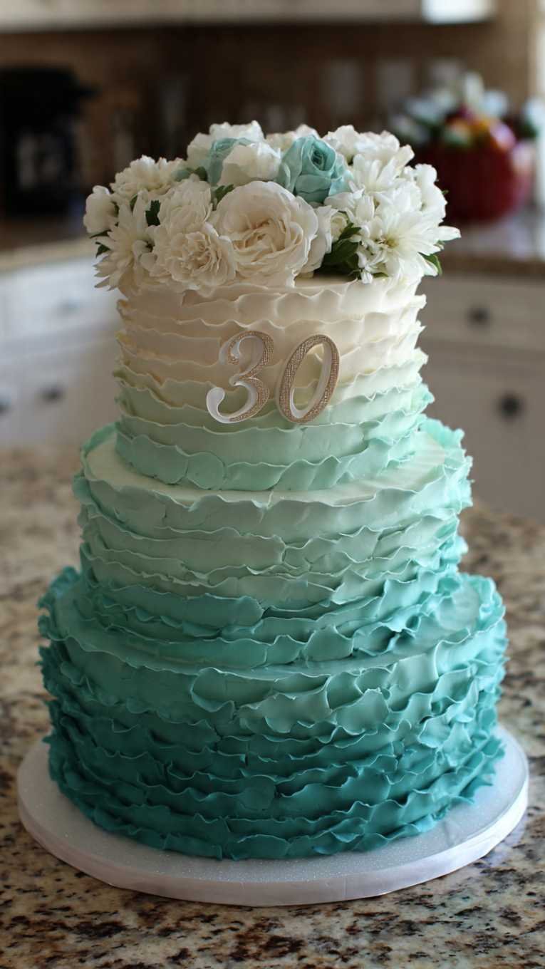 10 Fabulous 30th Birthday Cake Ideas for Women - Bakewitheva