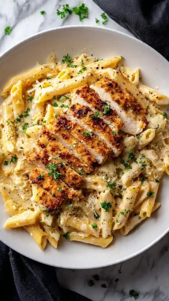 Garlic Parmesan Chicken Pasta