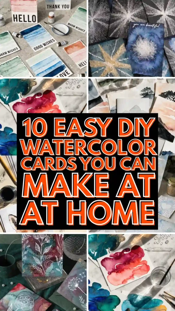 10 Easy DIY Watercolor Cards You Can Make at Home (Even If You Can't Paint)