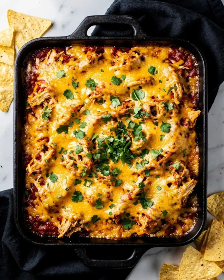 Cheesy Chicken Enchilada Dip
